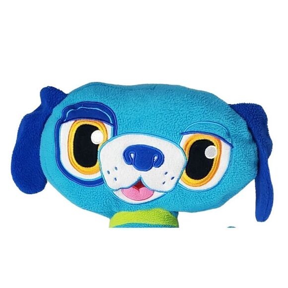 Jay At Play Puppy Dog Car Seat Blue Travel Belt Buddy Pockets Plush Toy - Picture 2 of 10